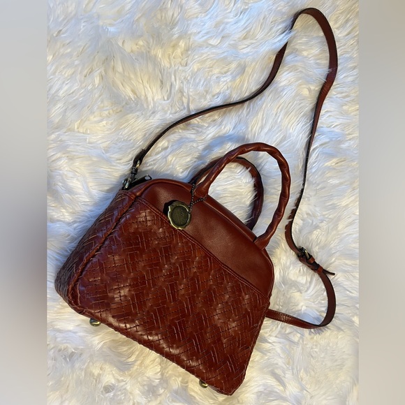 Patricia Nash Woven Leather Satchel - Picture 2 of 11